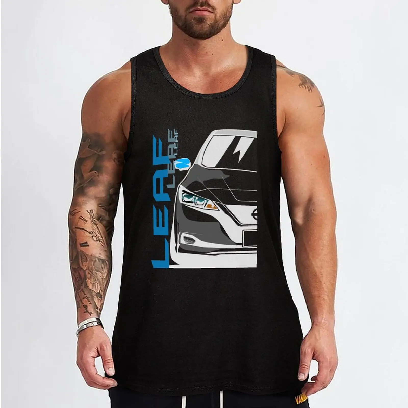 Leaf Tank Top Men's clothing gym t-shirts sleeveless tshirts for men t shirt gym