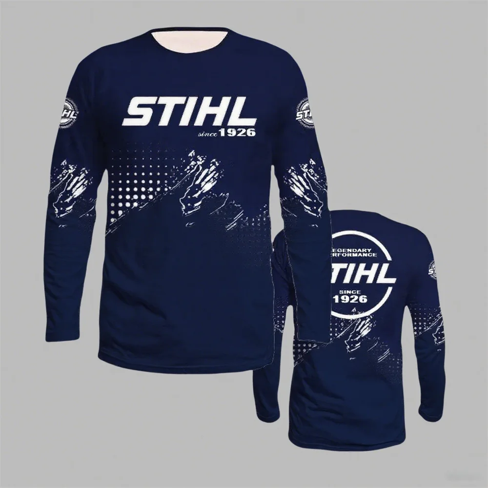 الرجال النساء الخريف الشتاء طويلة الأكمام تي شيرت الرياضة في الهواء الطلق الدراجات الملابس على الطرق الوعرة الرجال دراجة نارية y2k قميص ملابس للرجال #4