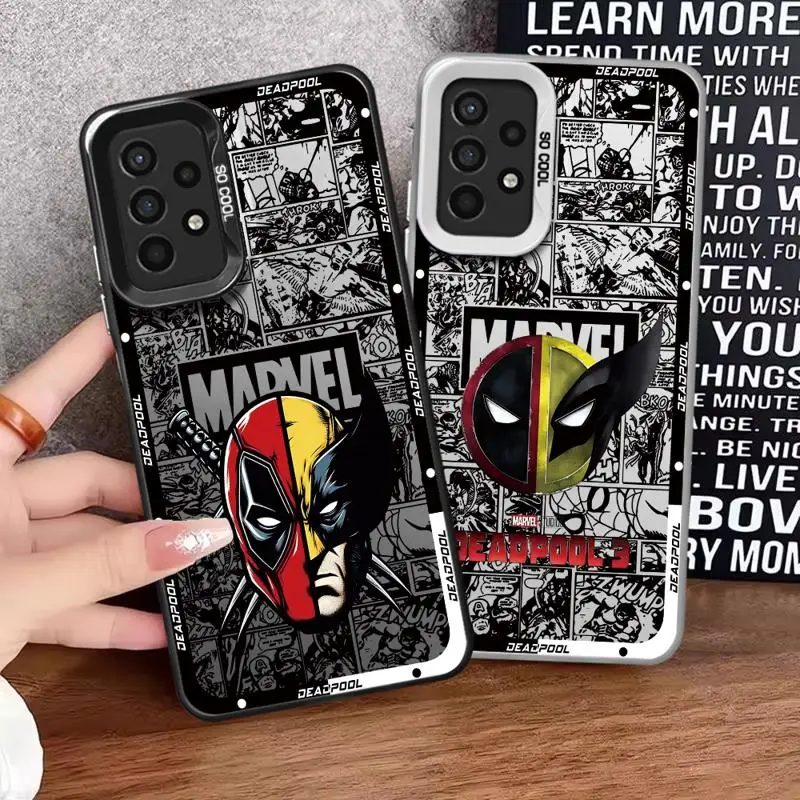 Wolverine Deadpool Brothers phone cases for Samsung Galaxy A34 A23 A15 4G A35 A52 A54 5G A32 A13 A55 A33 funda Back Shell Cover