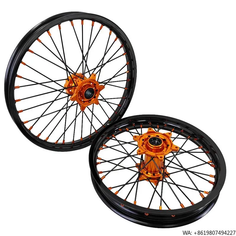 

Nic ECNC Complete Set Motocross Front Rear DOT 21" 18" Wheel Hub Rim for EXC SXF 250 SX SXF XC-F XCW EXC F 2008-2020 2021