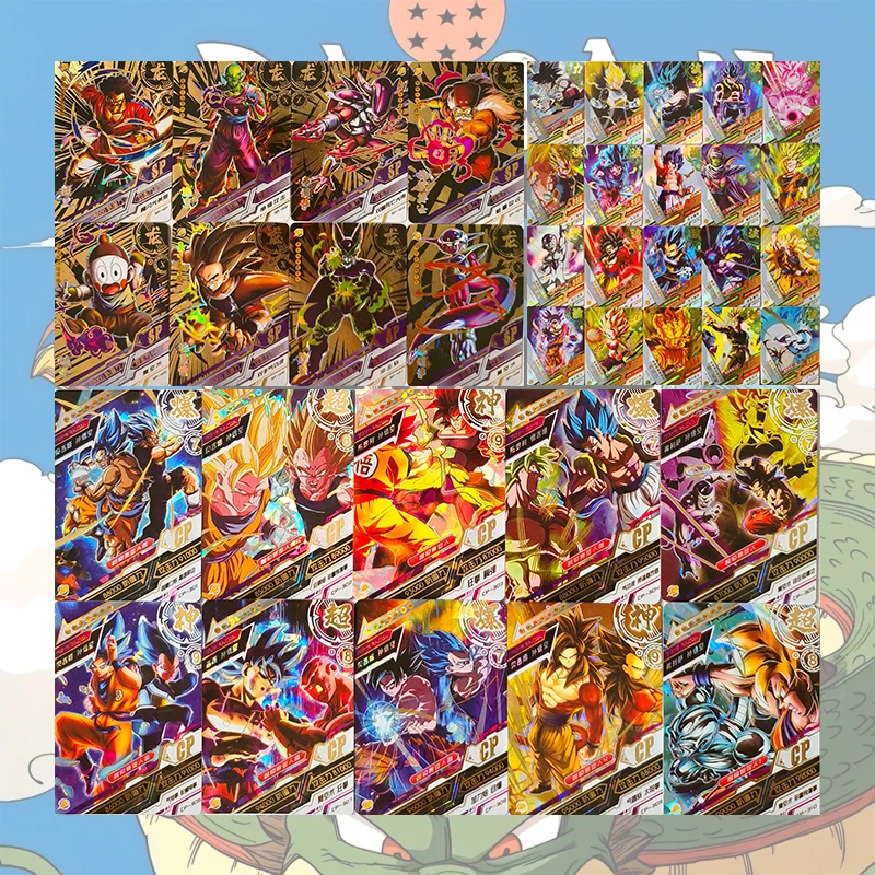 Anime Dragon Ball SP UR CP SSR Set of Cards Son Goku Trunks Vegeta Iv Frieza Majin Buu Broli Piccolo Burdock Collectible Cards