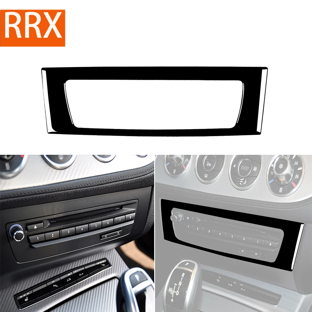 

For BMW Z4 E89 2009 2010 2011 2012 2013 2014 2015 2016 Center Console CD Panel Piano Black Stickers Car Interior Accessories