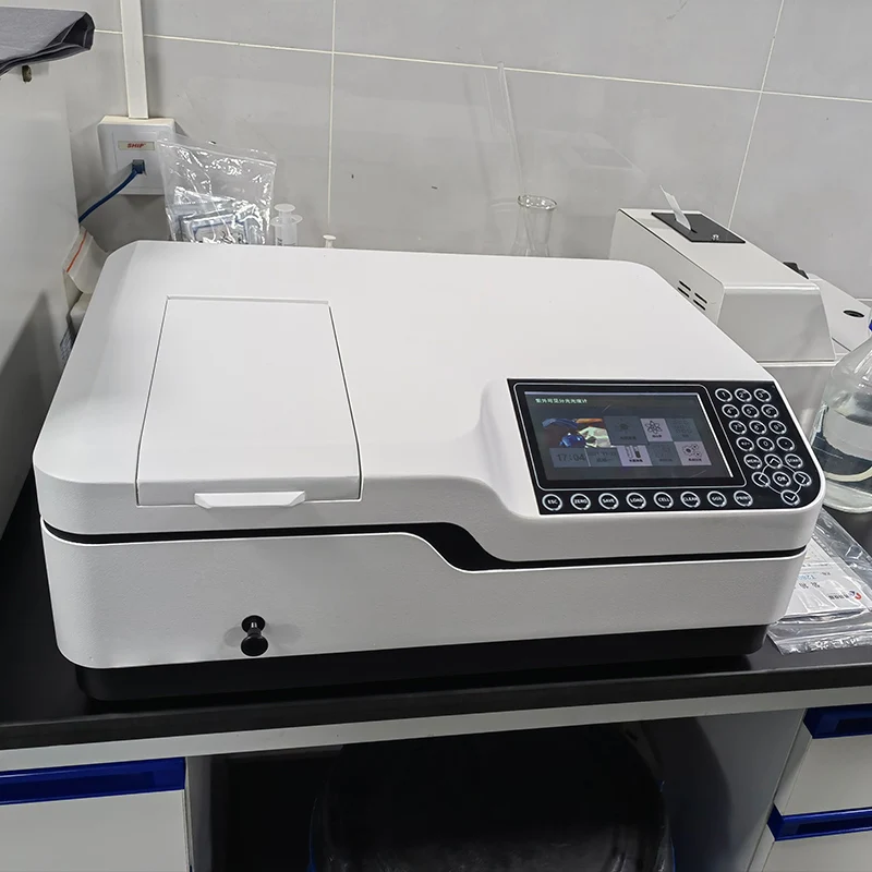 UV-Vis-Doppelstrahlspektrometer des Licht-Labor-Setup-Spektrophotometers