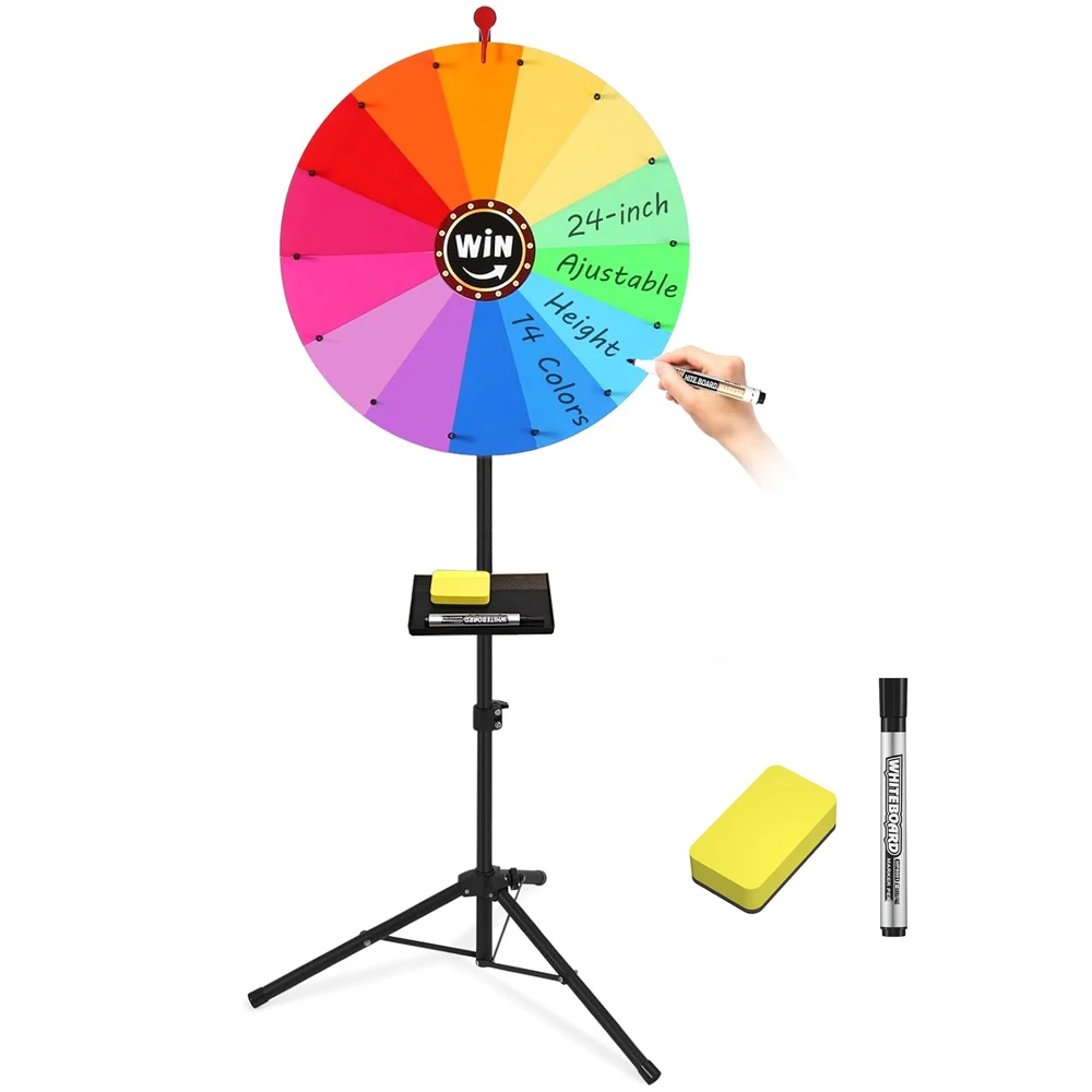 24-inch Spinning Prize Wheel, Ajustable 39