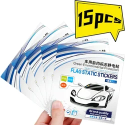 3pc Automobile Windshield Electrostatic Stickers Car Static Sticker Transparent Windscreen Decal Decor Auto Interior Accessories