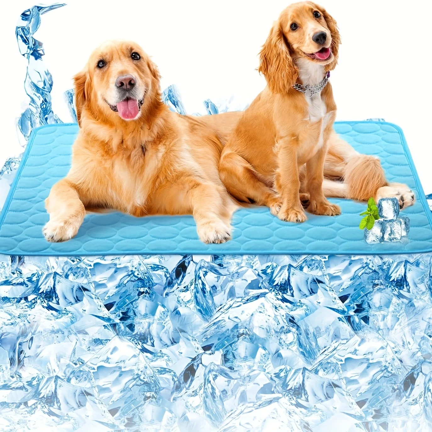 

Rapid-Cooling Dog Pillow Mat - Portable Summer Bed for Dogs & Cats - Reusable, Lightweight, Instant Comfort - Perfect Indoor & O
