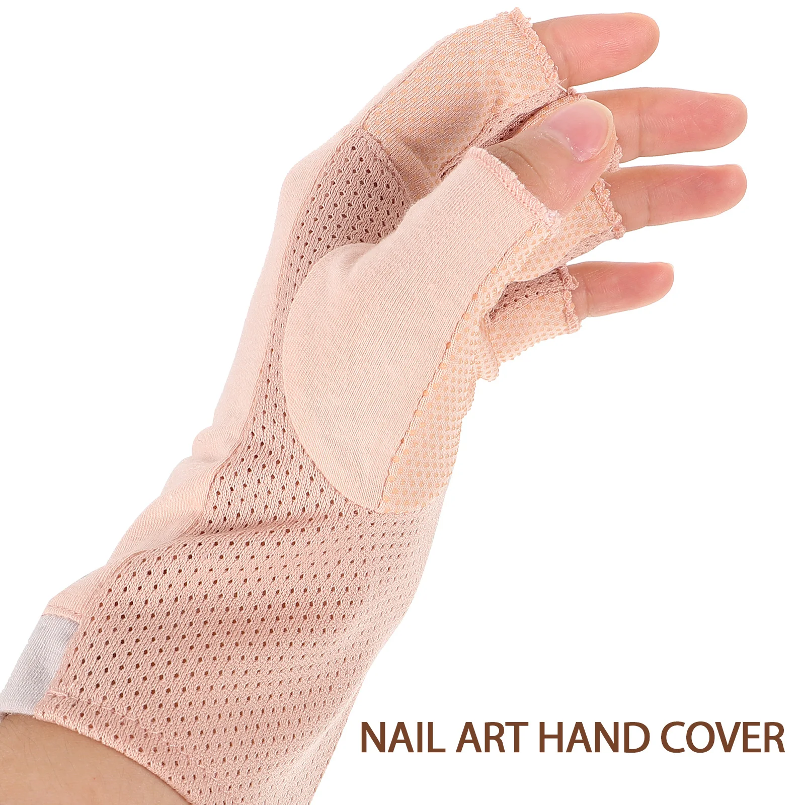 

1Pair Protective Uv Gloves for Nails Fingerless Gel Nail Manicure Gloves Anti Radiation Skin Care Nail Art Accessory