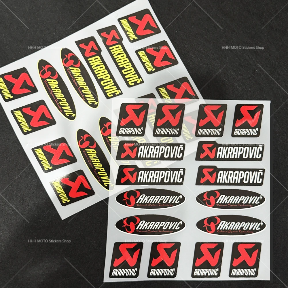 Racing Sponsor Akrapovic Reflective Laser Stickers Moto Exhaust Helmet Scratch Cover Vinyl Decals