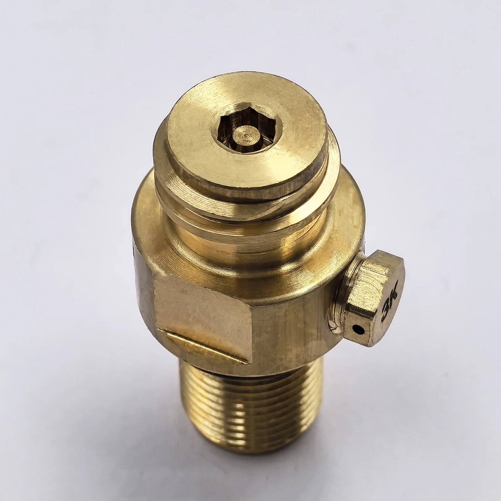 Soda Water Accessories Input M18*15 Output TR21-4 Tank Cylinder Valve Adapter ON/OFF Refill Solid Brass Alloy Filling Station