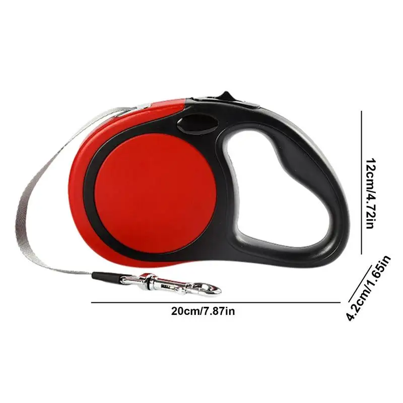 Retractable Leash Large Dog Automatic Retraction Heavy Duty Leash With One-Handed Brake And Lock Pet Supplies 5m Tangles-Free