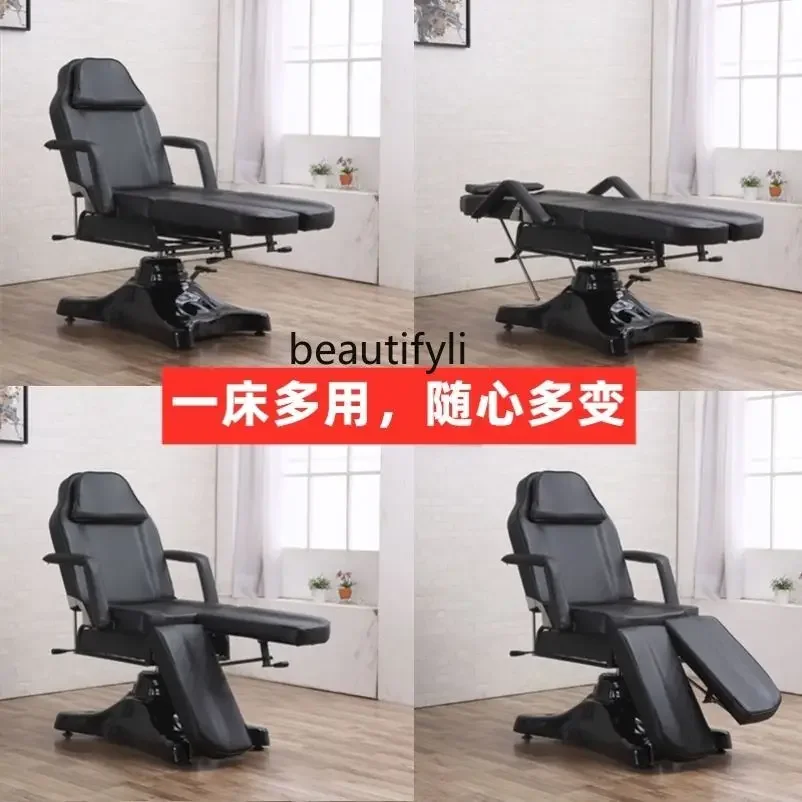 Adjustable Height Adjustable Rotating Beauty Chair/Facial Bed Eyebrow Tattoo Bed Chair