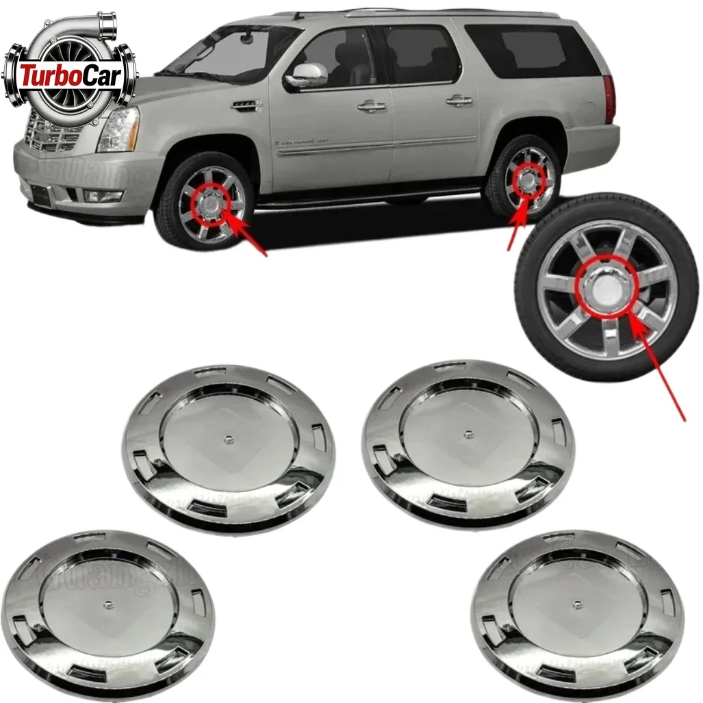 

Комплект из 4 хромированных колпаков на центральные ступицы колес с 7 спицами, диаметр 20,32 см, для Cadillac Escalade 2007-2014, артикул 9596649