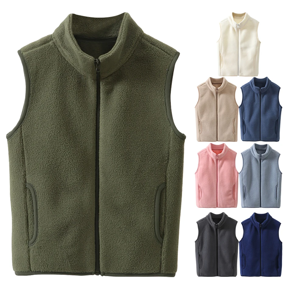 

Halloween Costumes Autumn Kids Clothes Jackets Winter Teen Polar Fleece Waistcoats Spring Girls Warm Vest Christmas Child Jacket