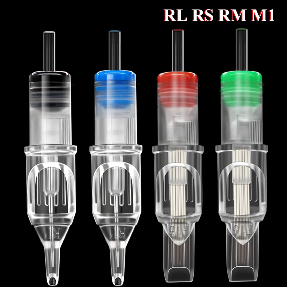 

5PCS Disposable Tattoo Cartridge Needles 0.35mm RL RS RM M1 Liner Shader Tattoo Needle Permanent Makeup for Tattoo Machine Pen