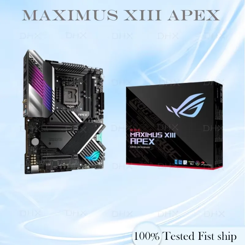 For ROG MAXIMUS XIII APEX Motherboard 64GB M.2 LGA 1200 DDR4 ATX Z590 Mainboard 100% Tested Fully Work be shipp quickly DH