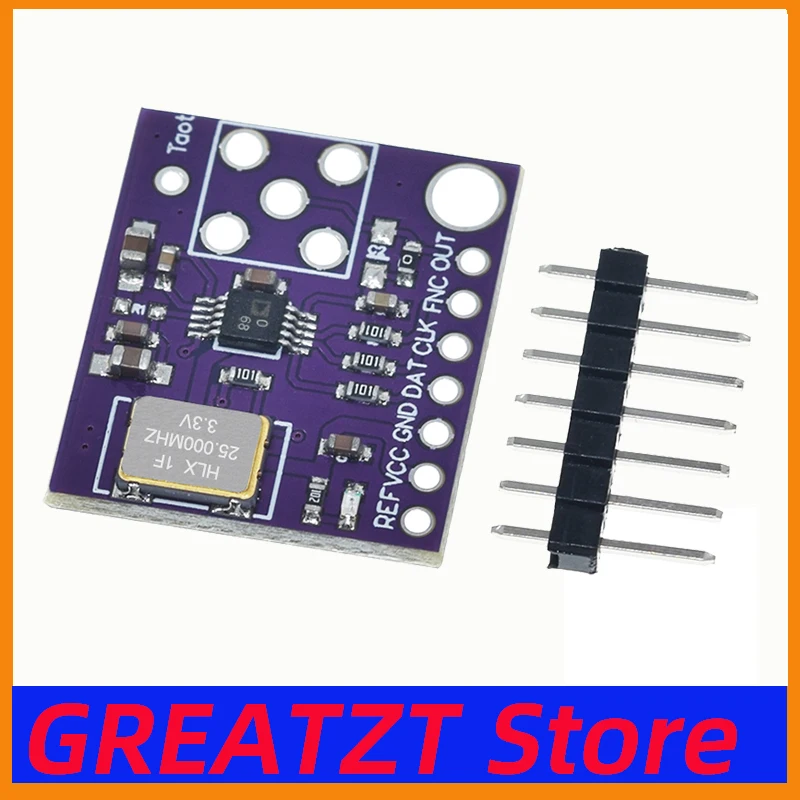 GREATZT AD9833 AD9833BRMZ Programmable Microprocessor 0-12.5MHZ Sine Square DDS Signal Generator Module Serial Interface Module