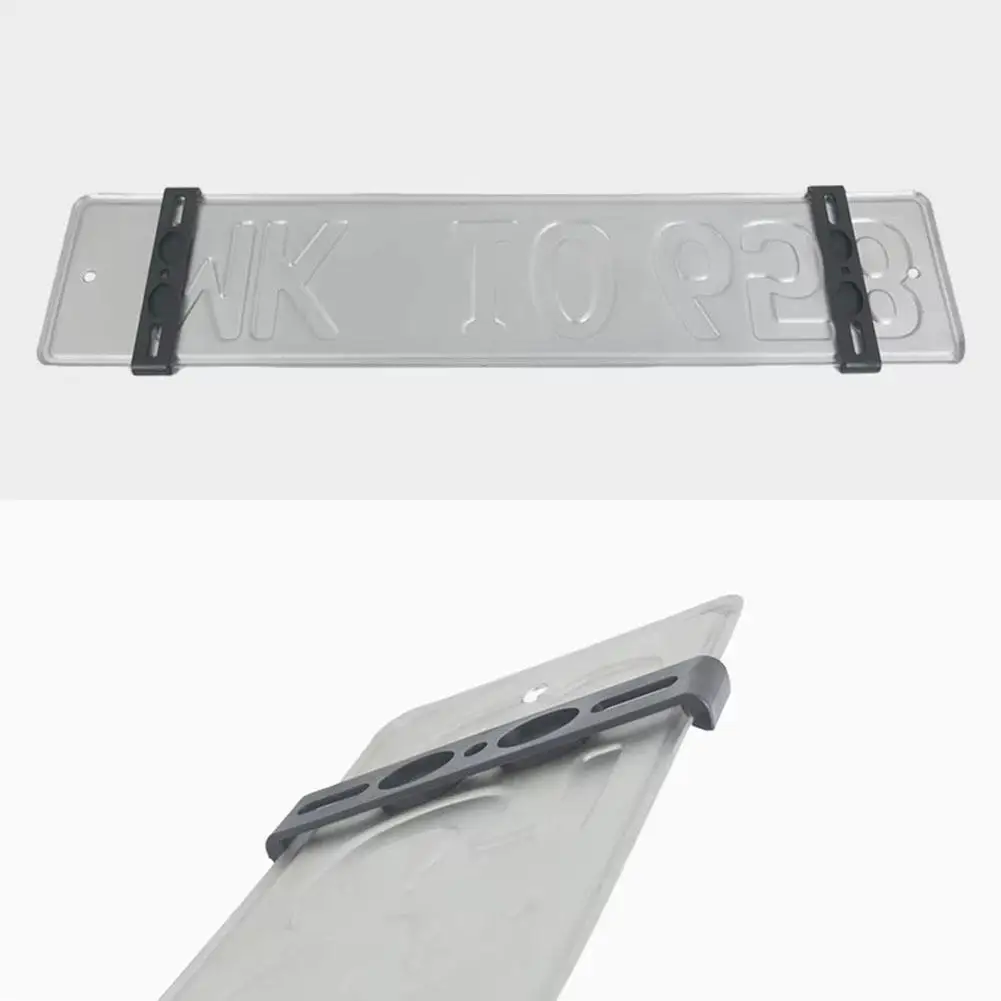 4PCS Plastic Frameless License Plate Frame Weather-Proof Number Plate Frames Automotive Accessories