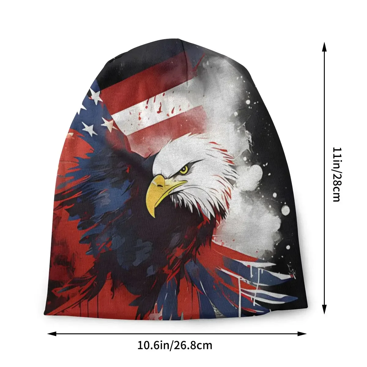 Bonnet Hats USA Flag Eagle Men Women's Thin Skullies Beanies Hat Independence Day Autumn Spring Warm Cap Hip Hop Caps