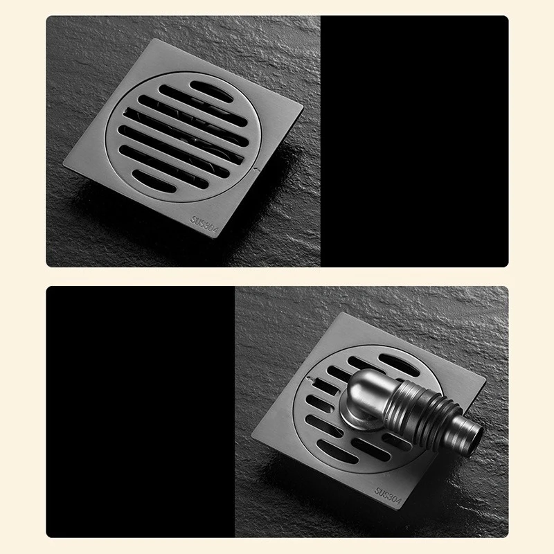 

Трап для пола из нержавеющей стали с защитой от запаха, защита от ржавчины, ванная комната большого объема, туалет, слив для пола на балконе