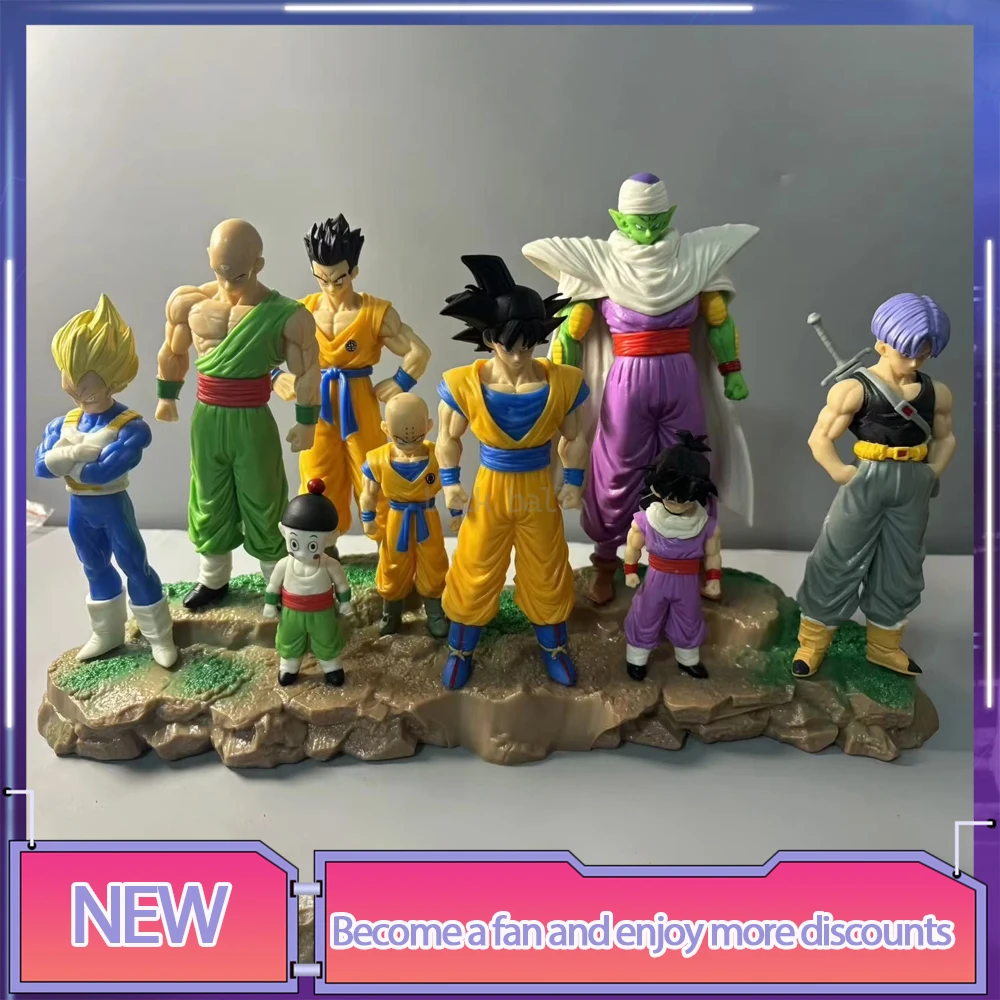 Dragon Ball Figure Son Goku Figure Krillin Vegeta Trunks Chaoz Piccolo Yamcha Statue Model Doll Decoration Toys Birthday Gifts