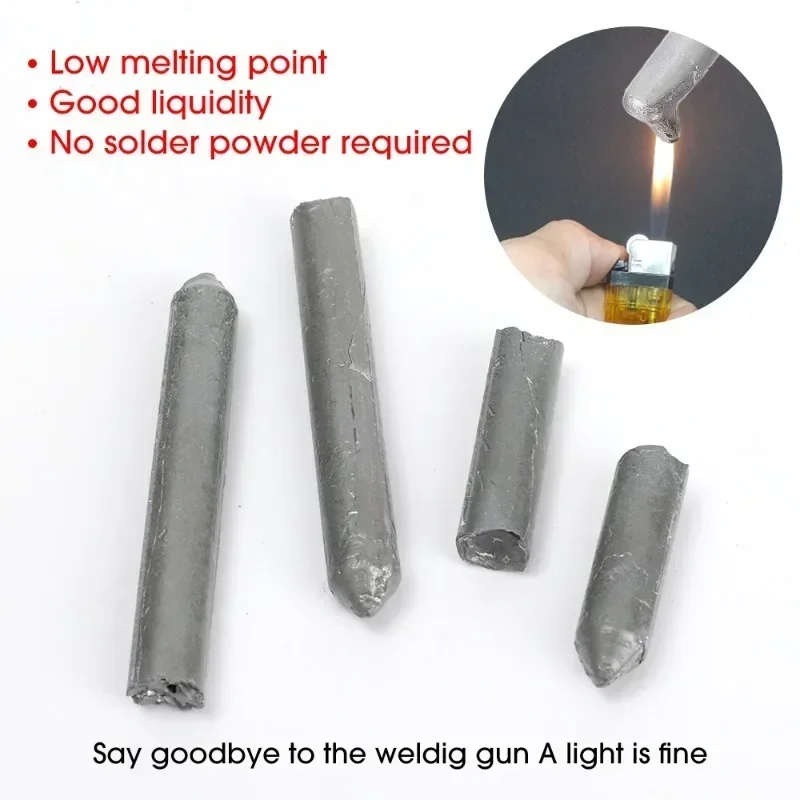 Low Temperature Easy Melt Welding Rods for Copper Iron Stainless Steel Soldering Aluminum Repairing Holes Solder Rod Agent Kits