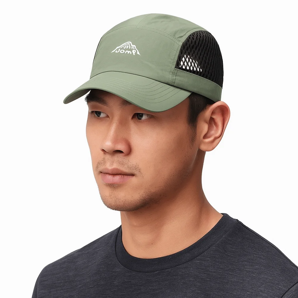 Adjustable Sun Protection Male Baseball Cap Ultra Thin Japanese Style Men Peaked Cap Mesh Mountaineering Sports Sunhat Outdoor