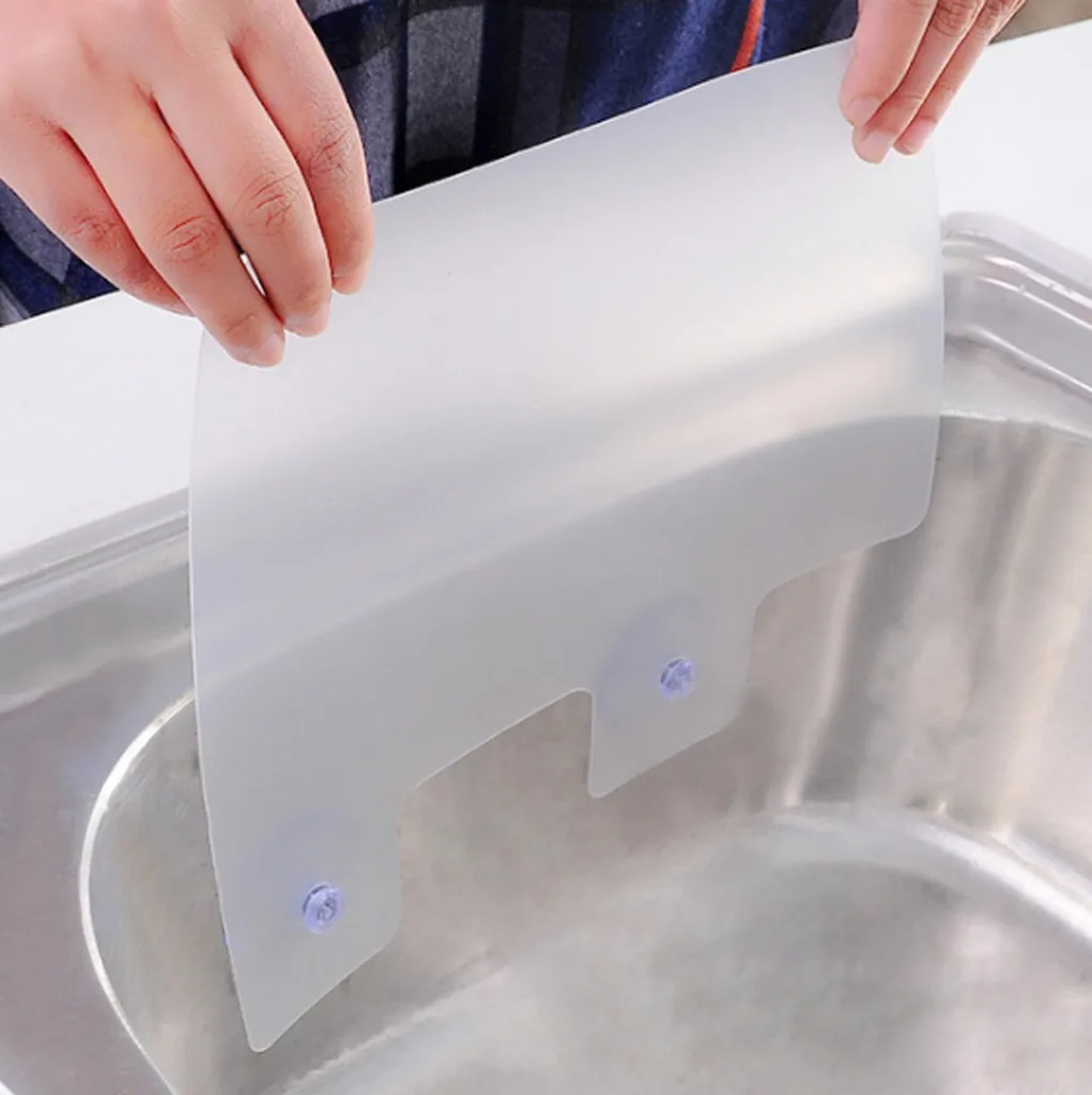 Water Splash Guard Home Water Baffle Suction Cup Kitchen Sink Washed Baffle Pool Board Sink Shelf Kitchen Washing Dish Board