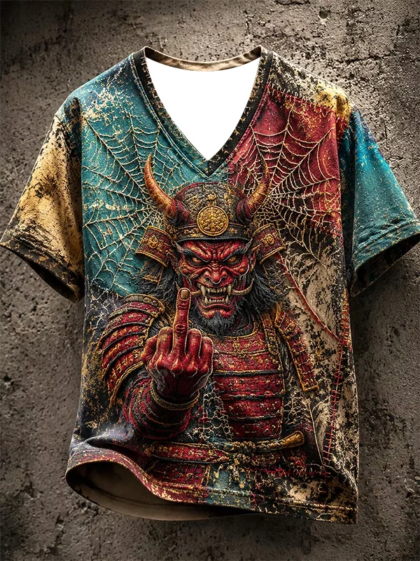 2027 Summer New Design Japanese Samurai Culture Style Sports Shirt 3D Printed Sports Quick-Dry Family Version T-Shirt Top