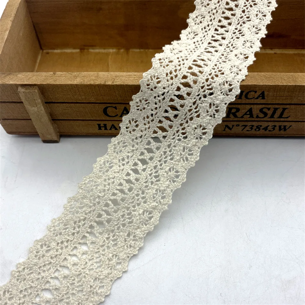 

200 Yard 100% Cotton Lace COTTON CLUNY LACE TRIM - LOVELY DESIGN~Beige color wholesale .