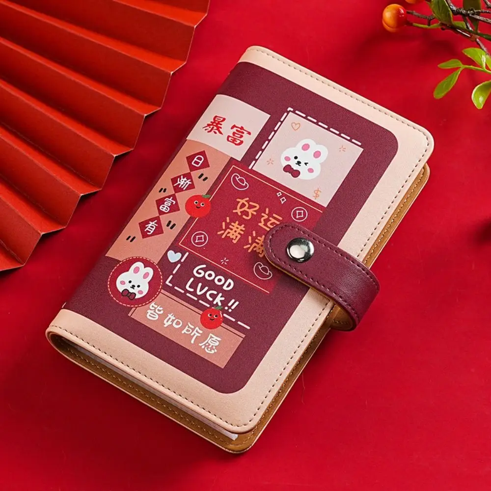 PU Leather Saving Money Binder Refillable Portable Cash Budget Binder Planner Organizer Handbook Envelopes Saving Challenges