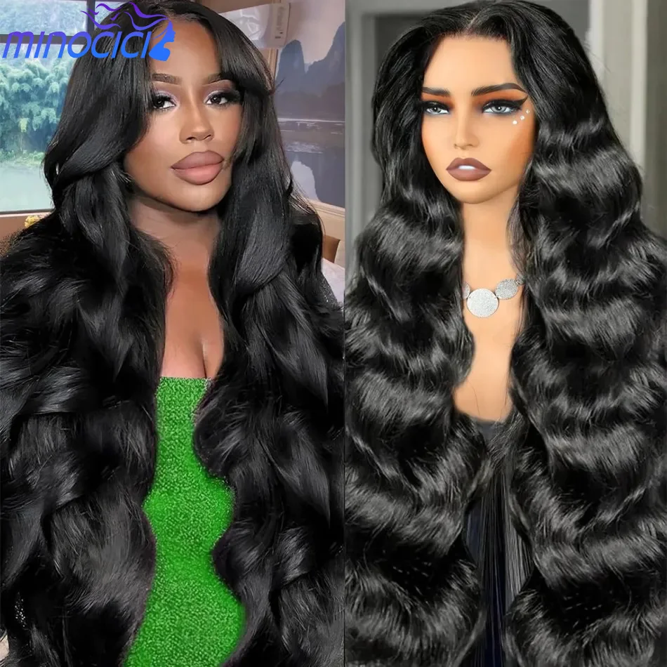 Perruques de cheveux humains de vague de corps 13x6 Hd perruques frontales de dentelle transparente 250 densité 30 40 pouces pour les femmes noires perruque brésilienne pré plumée