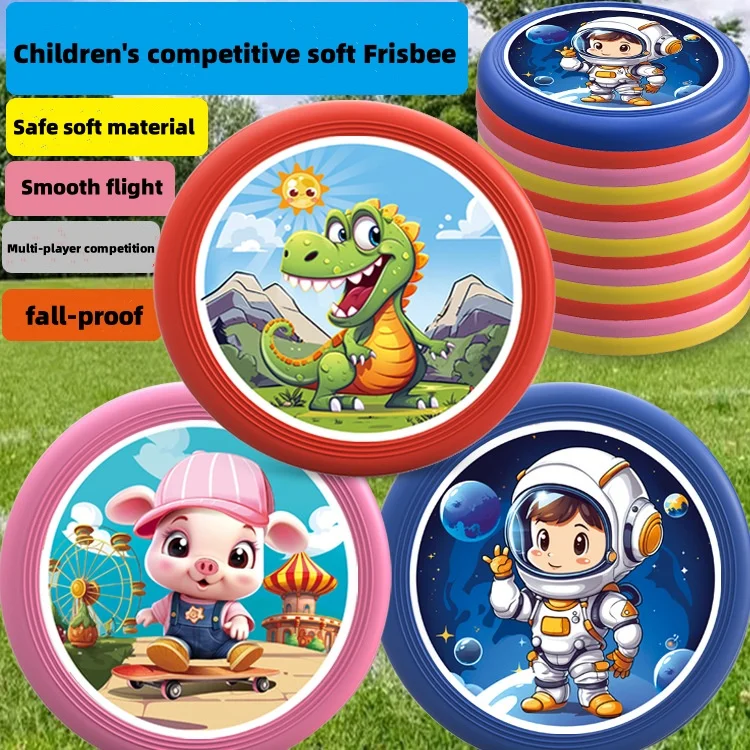 Juego de silicona para mascotas, discos voladores para entrenamiento, suministros interactivos para mascotas, disco de 20cm para parque al aire