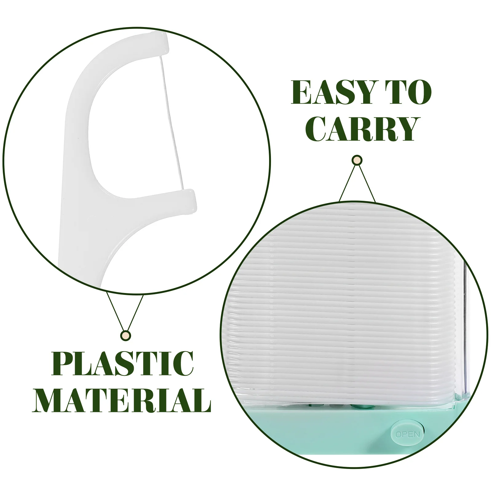 

1Set Teeth Floss Box Durable Plastic Disposable Convenient Floss Picks Outdoor Professional Dental Sticks Toothpicks