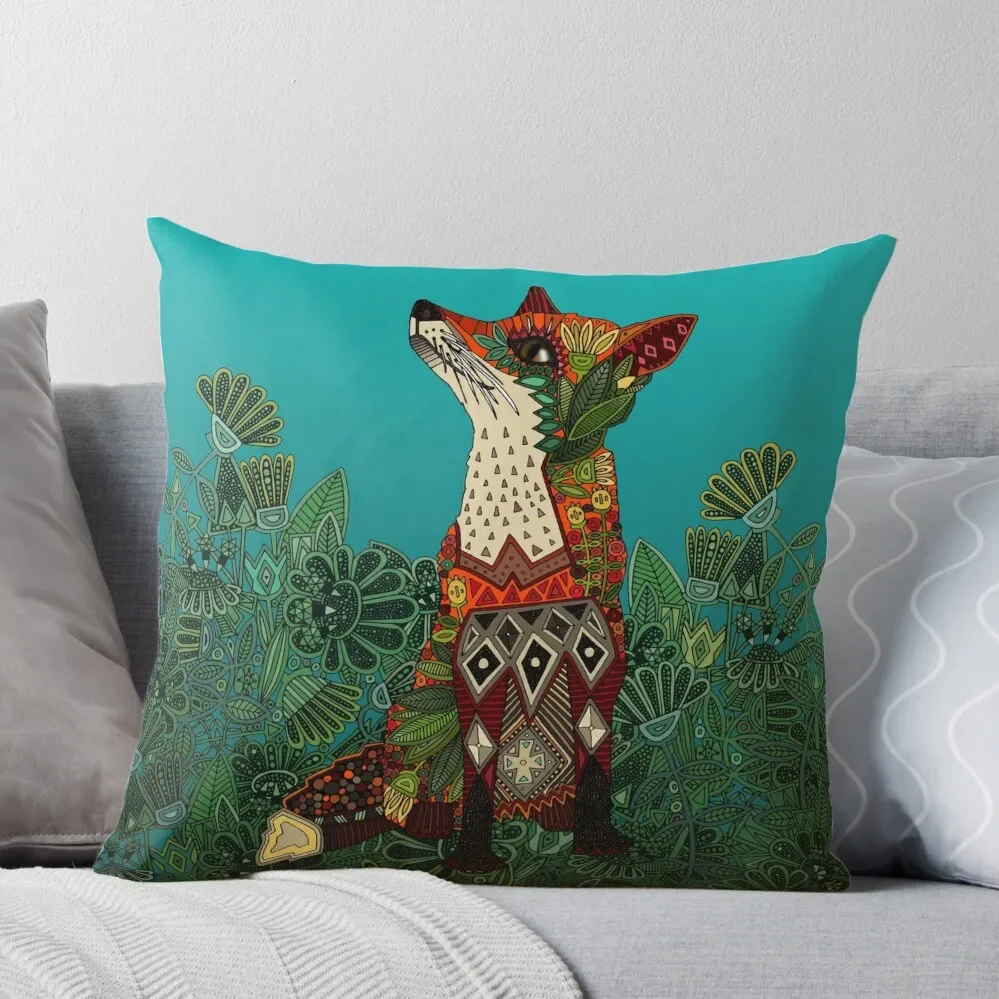 

floral fox Throw Pillow Room decorating items Pillowcases Bed Cushions Pillow Cases Christmas Cushion For Home