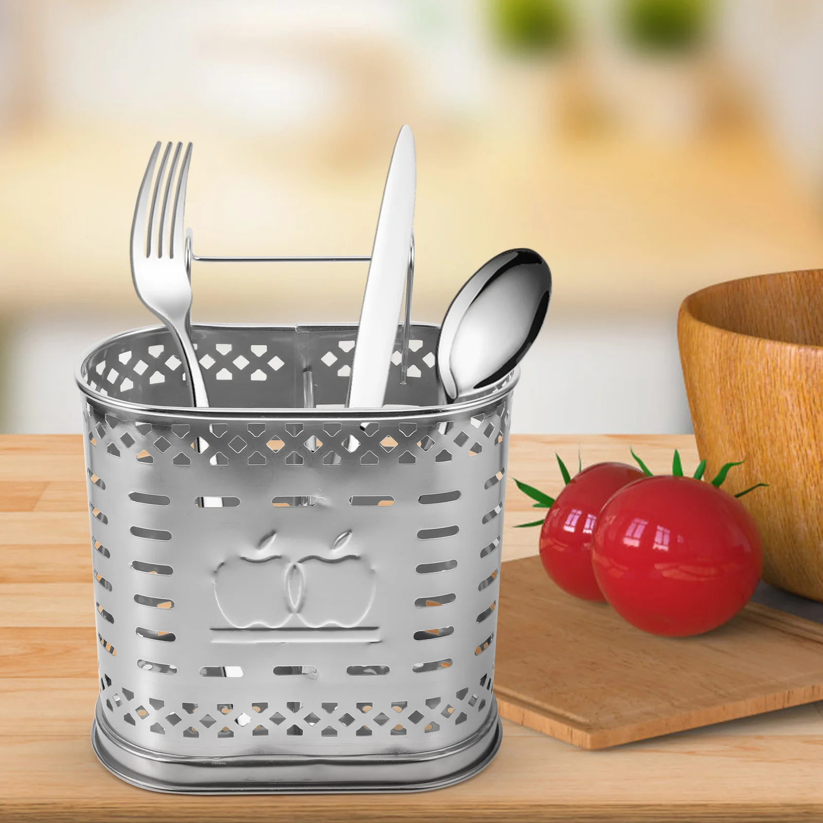 

Stainless Steel Chopstick Holder Utensil Drying Rack Kitchen Cutlery Basket Dishwasher Compatible Drainer Small Racks Counter