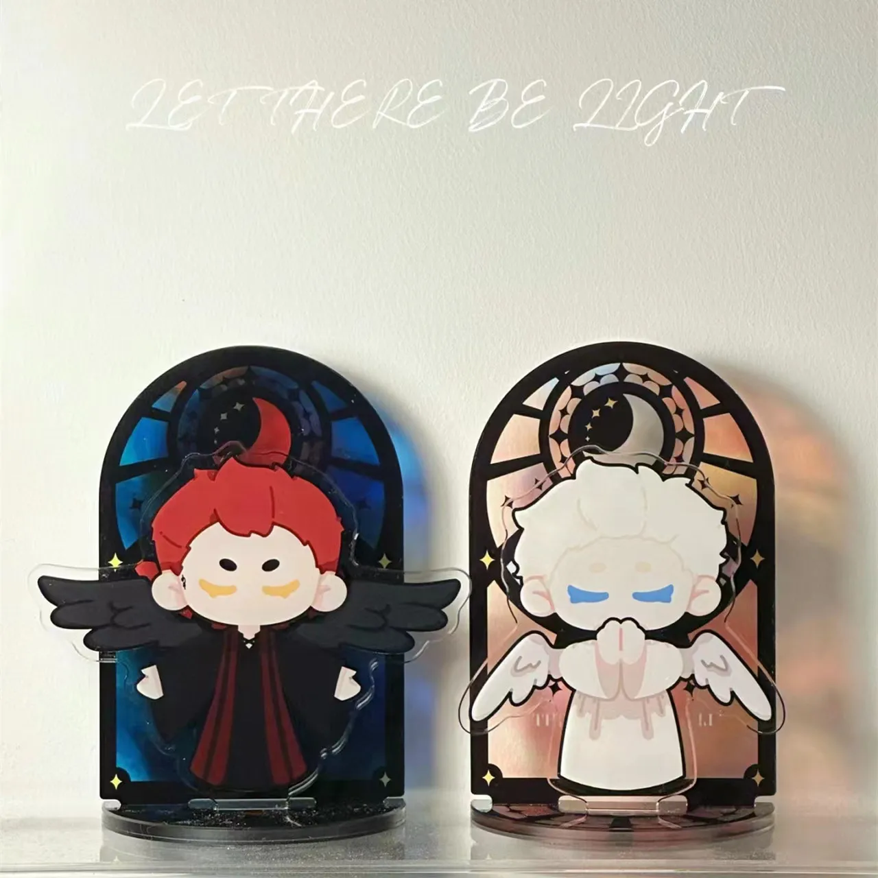 Good Omens Gift Toy Figures Acrylic Stand Anime Model Action Figure Ornament Accessories Models Desktop Ornaments