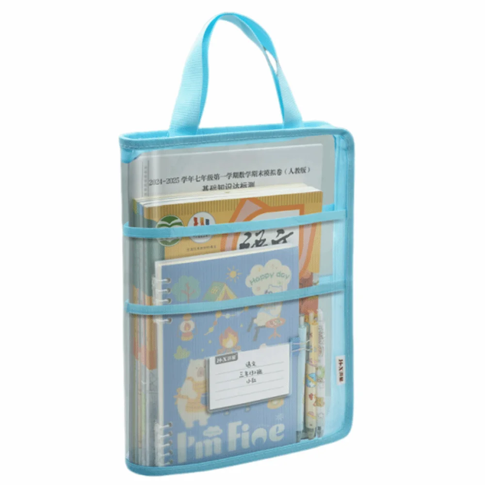 

Visible Test Paper Storage Bag Large Capacity A3 Large Document Bag Thickened Multifunctional Transparent A4 Handbag