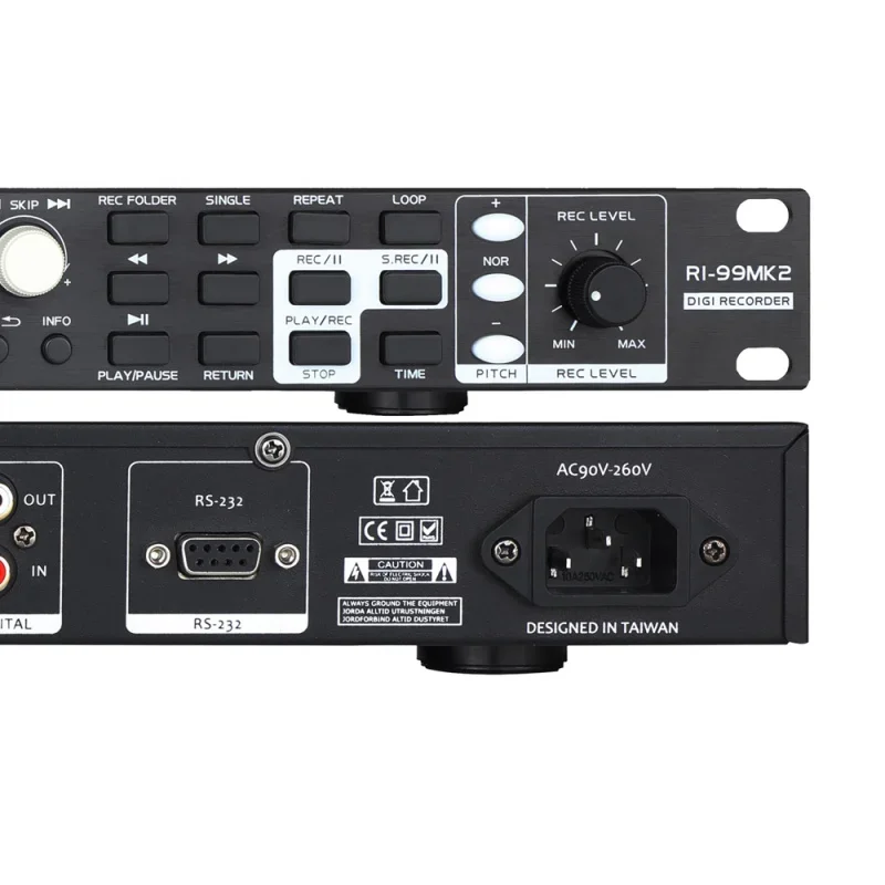 BDS RI-99MK2 Rack USB TF Digital Recorder Audio Recorder Player for Conference Performance Recording