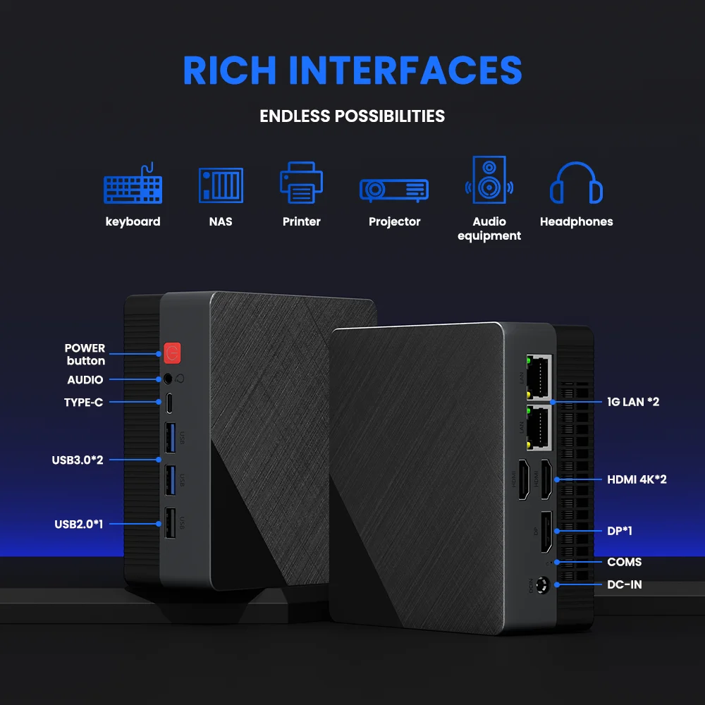 ZXIPC AMD Ryzen5 5625U R7-7530 5800H Gaming Mini PC Computer ZXIPC AMD Ryzen5 5625U R7-7530 5800H Gaming Mini PC Computer