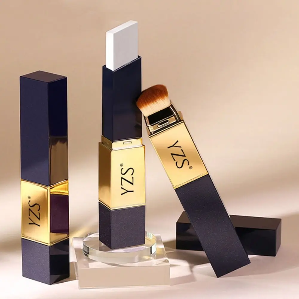 Makeup Double-Sided Concealer Stick 2-In-1 with Brush Foundation Stick Korean White Under Eye Concealer Facial blemishes