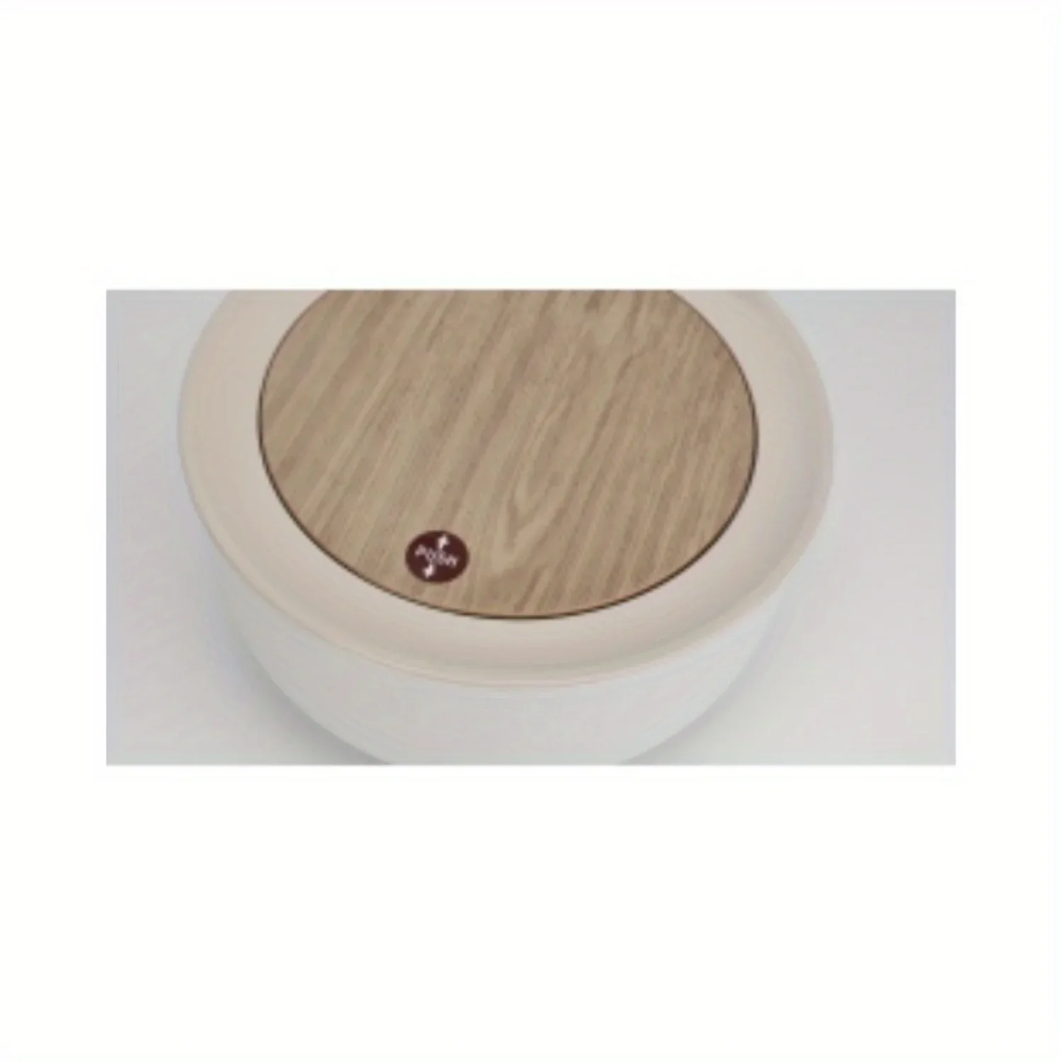 

Настольный мусорный бак с деревянным верхом, пластик с крышкой, минималистичный офисный мусорный бак, компактный контейнер для мусора для и Worksp