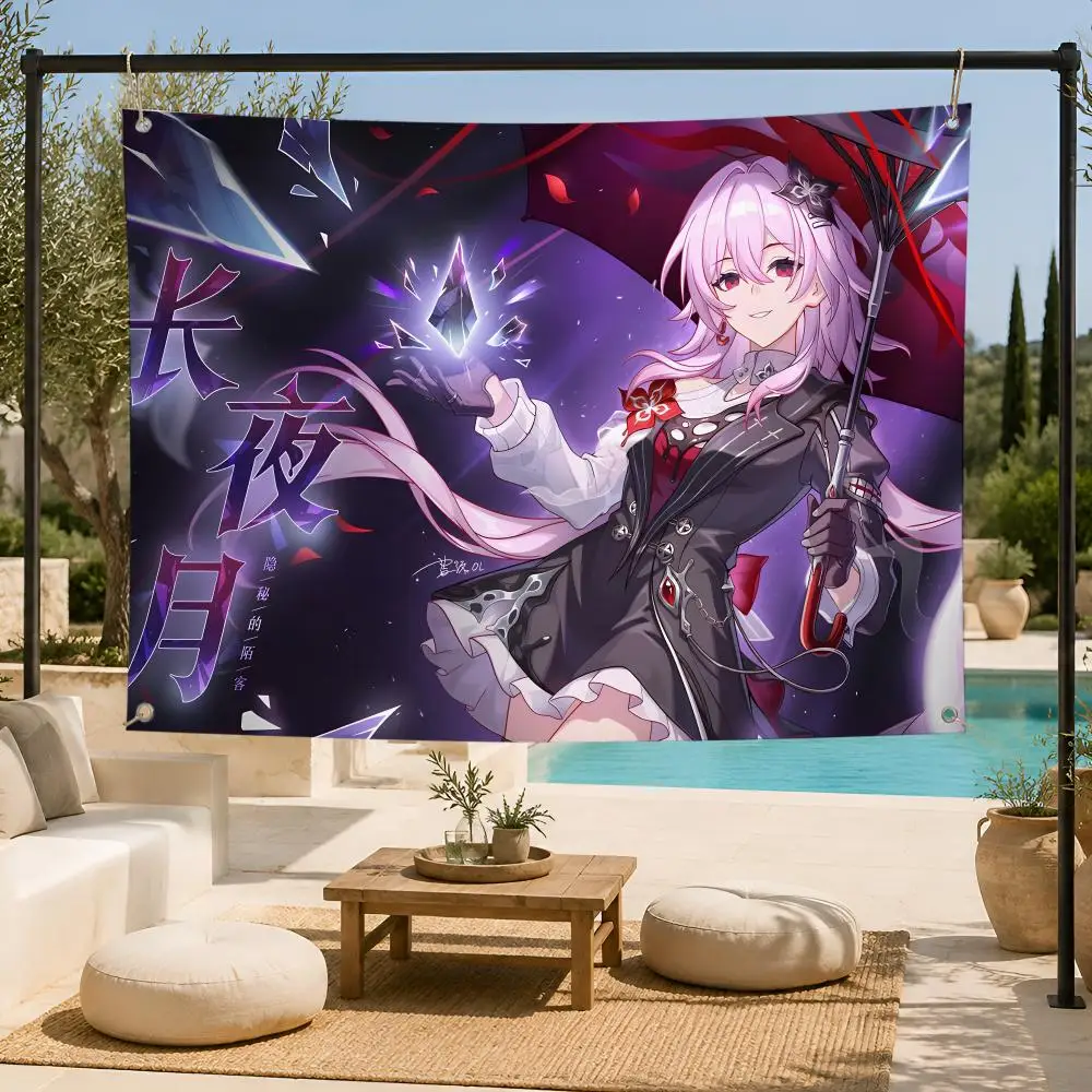 Game SciFi Epic H-Honkai: Star Rail Flags Fan support, home, dormitory, wall decoration, outdoor camping, party banners, gifts