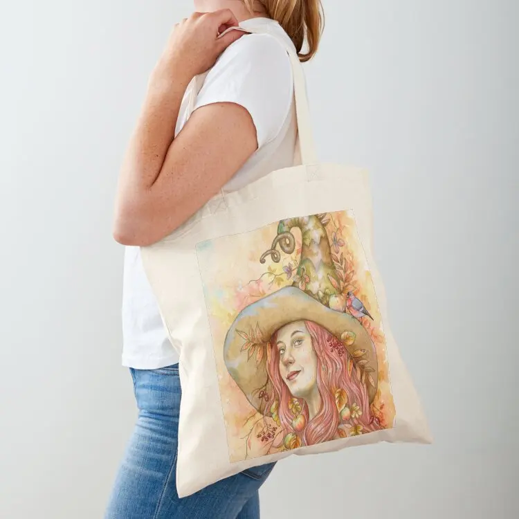 October Witch Tote Bag foldable reusable bag tote bag women Handbags Women bags