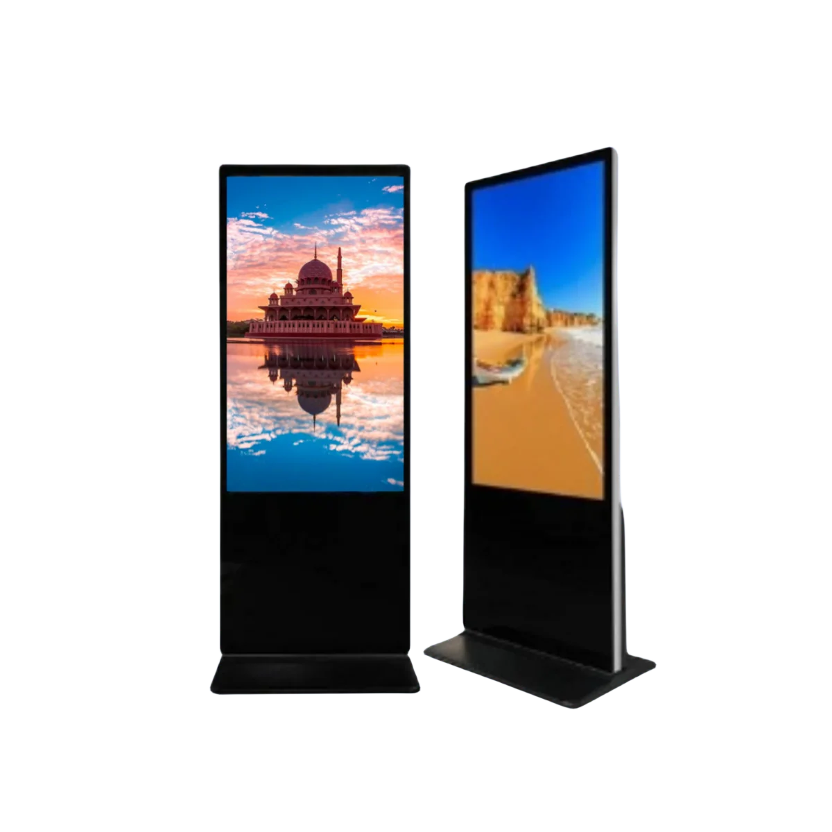 43-inch Vertical LCD Advertising Machine Touch Screen Floor Stand Digital Signage Indoor Advertisement Display