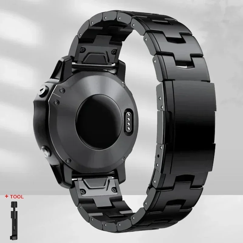 22mm/26mm Quickfit Titanium Strap for Garmin Fenix 8/7/6/5