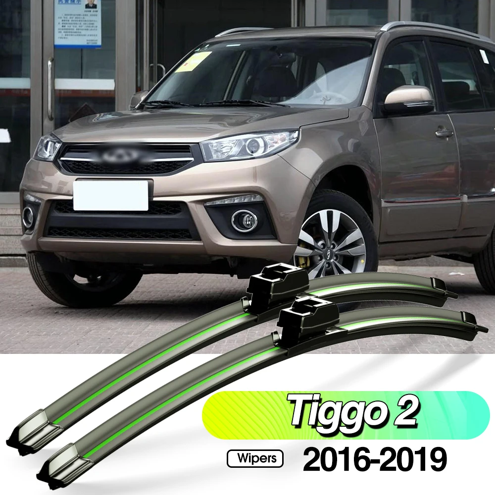 

For Chery Tiggo 2 2016-2019 2pcs Front Windshield Wiper Blades Windscreen Window Accessories 2017 2018