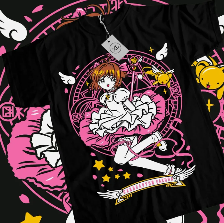 Cardcaptor Sakura T-shirt Waifu Kero-Chan Kawaii Anime Manga Gift Shirt All Size