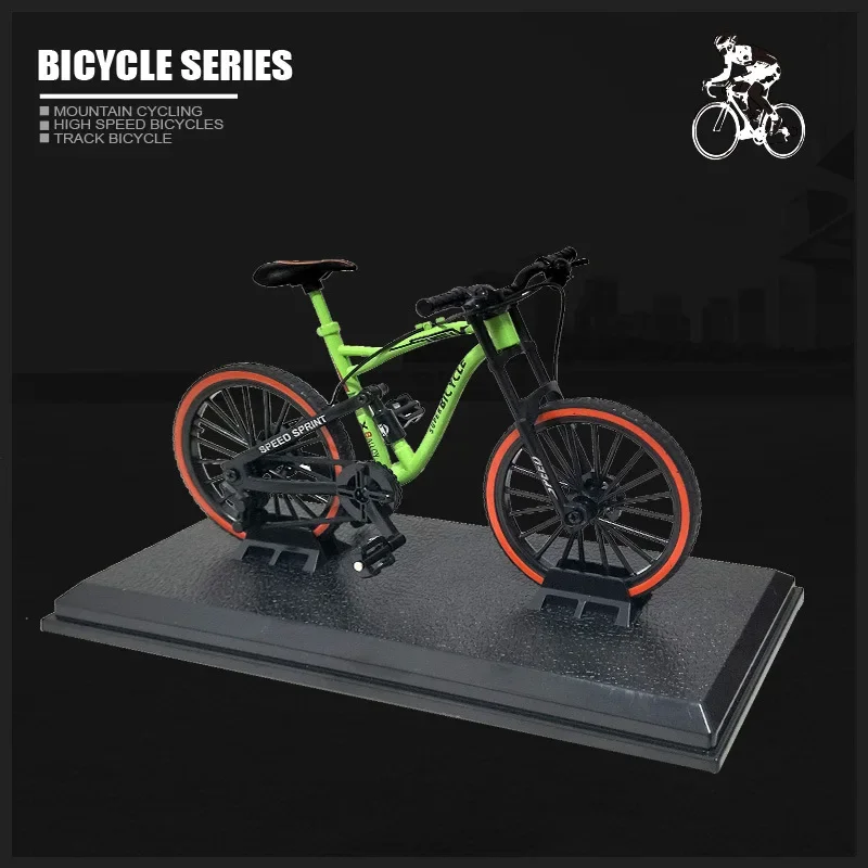 1:10 Mini Modell Legierung Fahrrad Spielzeug Finger Mountainbike Tasche Diecast Simulation Metall Racing Lustige kinder Spielzeug Für Kinder