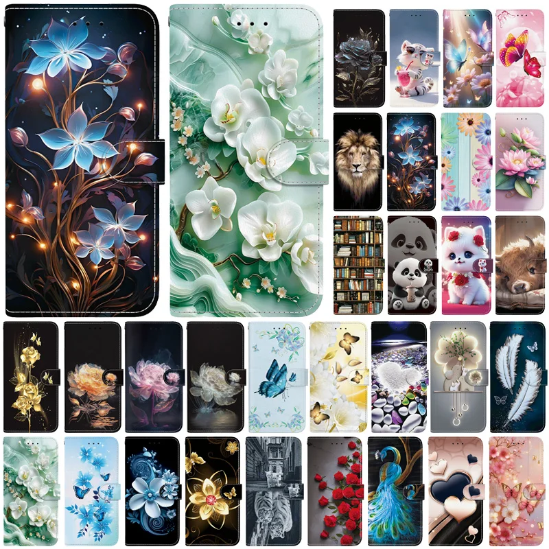 

For Etui Honor Magic 7 Lite Case Wallet Holder Phone Case For Funda Honor Magic7 Lite Magic 7 Pro Magic6 Pro 6 lite Flip Cover