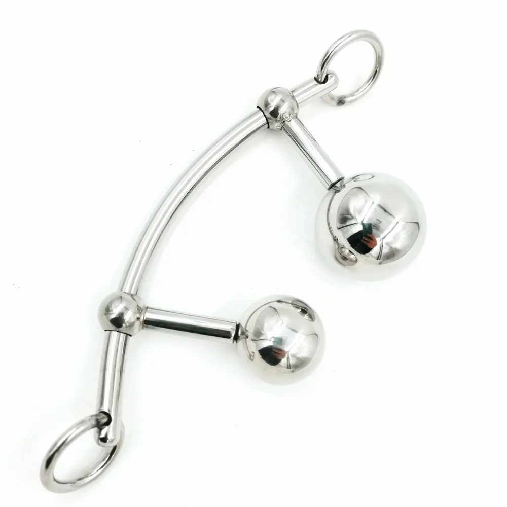 Female Anal and Vagina Ball Double Plug Anal Hook Sex Toy For Women Locking Chastity Belt Drop Shipping